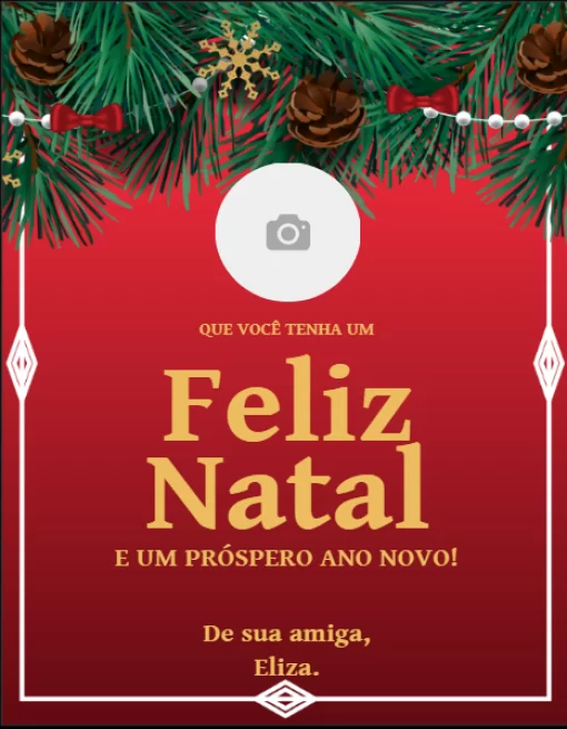 Modelo de convite - cartão feliz natal 