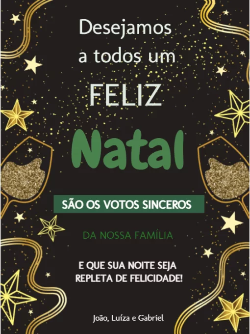 Modelo de convite - cartão natal estrela 