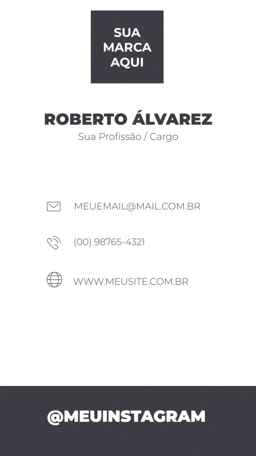 Cartão de Visita Classico Cartão de Visita Classico