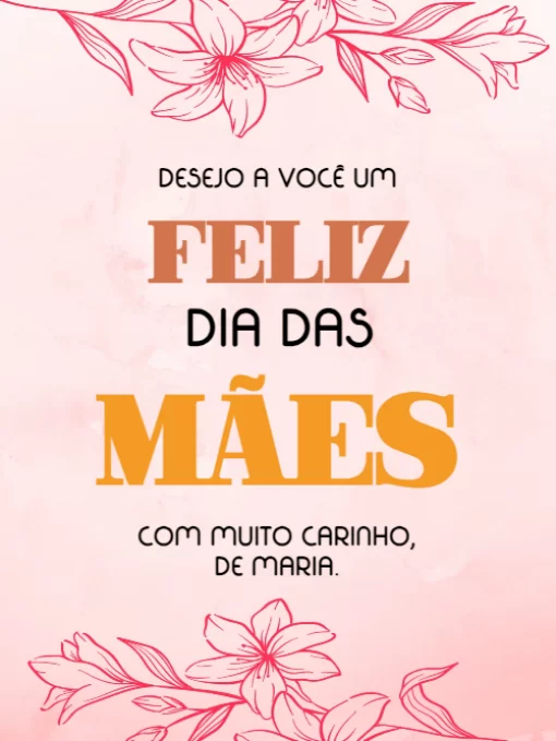 Modelo de convite - como fazer cartão dia das mães criativo floral 
