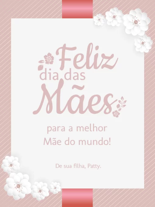 Modelo de convite - como fazer cartão dia das mães criativo rosa
