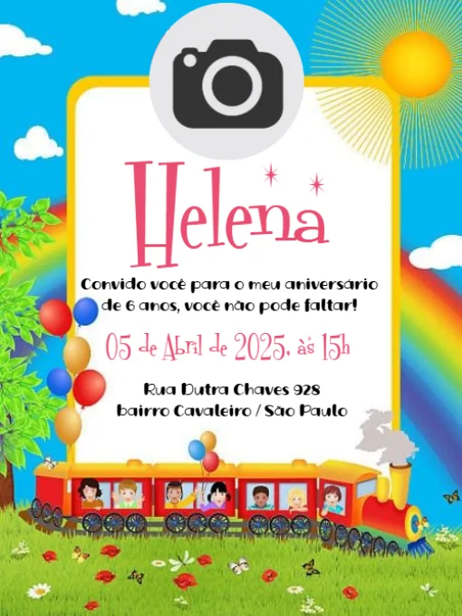 Modelo de convite - para editar