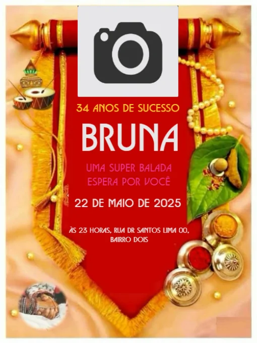 Convite Aniversário Balada Com Foto Para Editar Convite Aniversário Balada Com Foto Para Editar