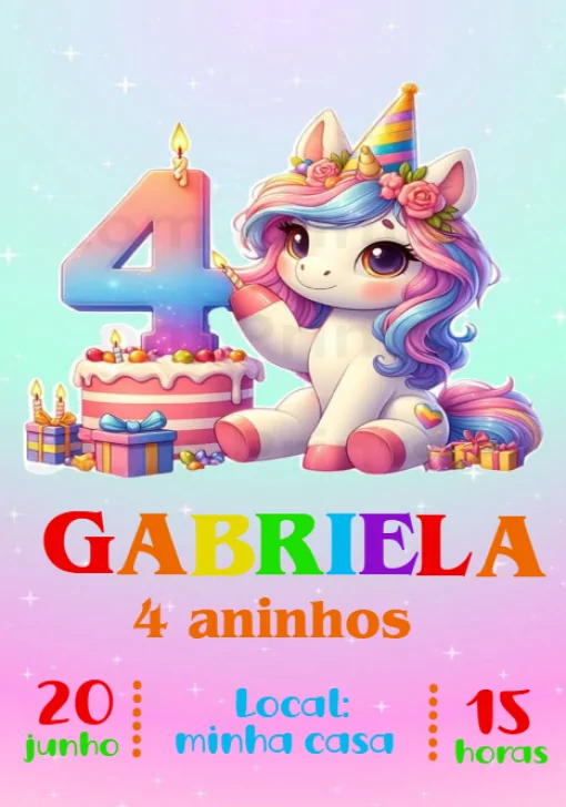 Modelo de convite - aniversário bolo meninoa