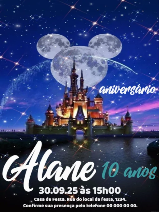Convite Princesa Para Editar Convite Princesa Para Editar