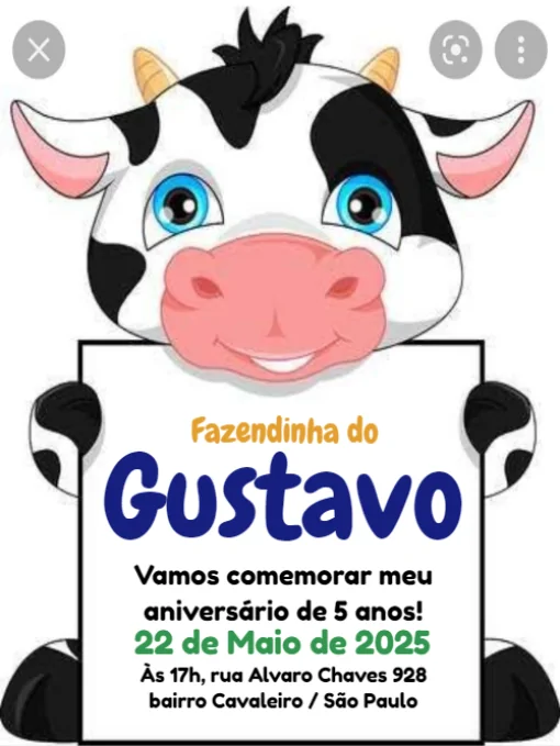 Convite Aniversário fazendinha Vaca Para Editar Convite Aniversário fazendinha Vaca Para Editar