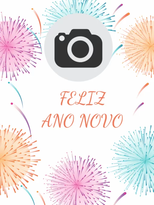 Cartão ano novo fogos Cartão ano novo fogos