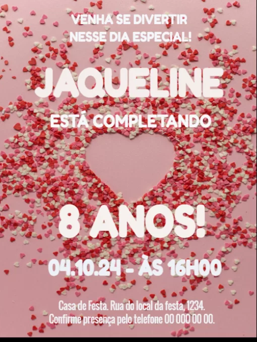 Fazer Modelos de Convite Personalizado Para Editar Aniversário moldura ...