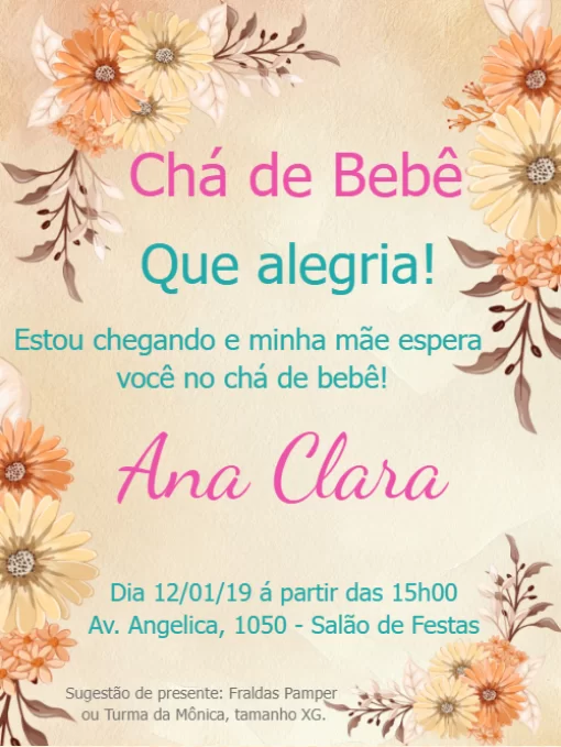 convite chá de bebê elefante com flores convite chá de bebê elefante com flores