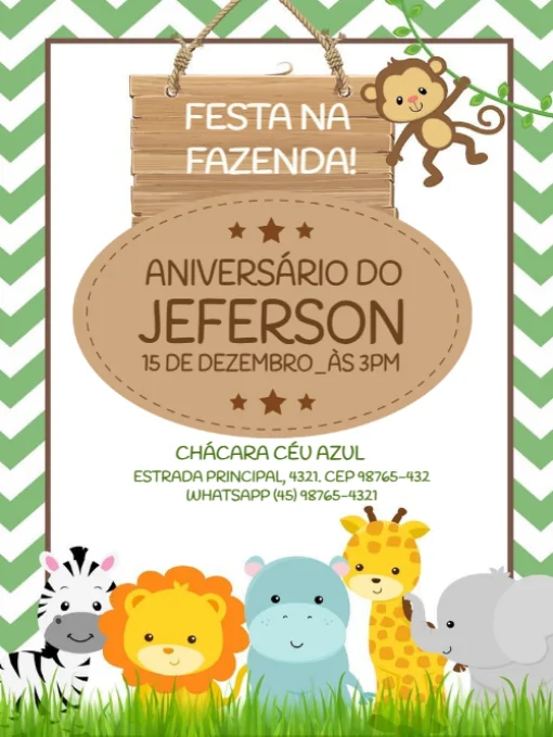 Convite De Aniversário Fazendinha Para Editar Convite De Aniversário Fazendinha Para Editar