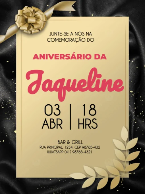 Convite De Aniversário Adulto Para Editar Convite De Aniversário Adulto Para Editar