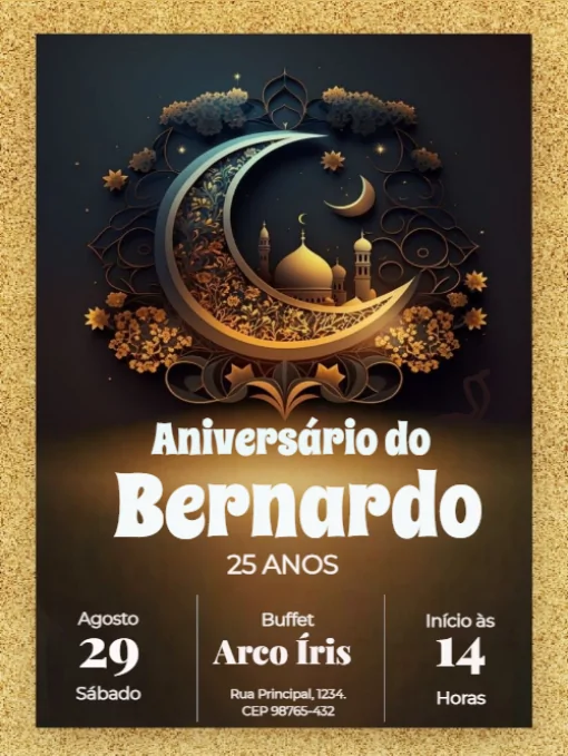 Modelo de convite - aniversário para editar