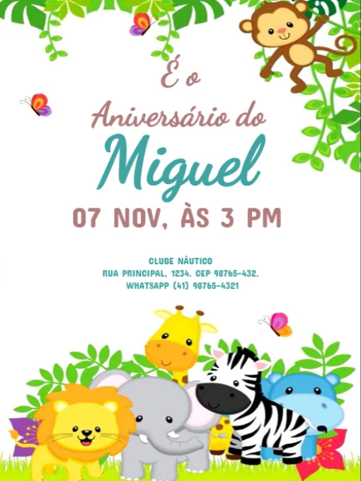 Convite De Aniversário Infantil Masculino Ursinho Para Editar Convite De Aniversário Infantil Masculino Ursinho Para Editar