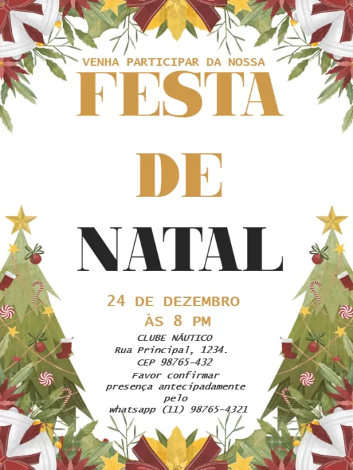 Convite De Festa De Natal pinheirinho Convite De Festa De Natal pinheirinho