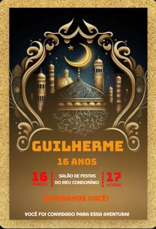 Modelo de convite - digital para editar