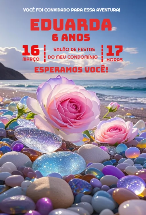 Modelo de convite - aniversário para editar