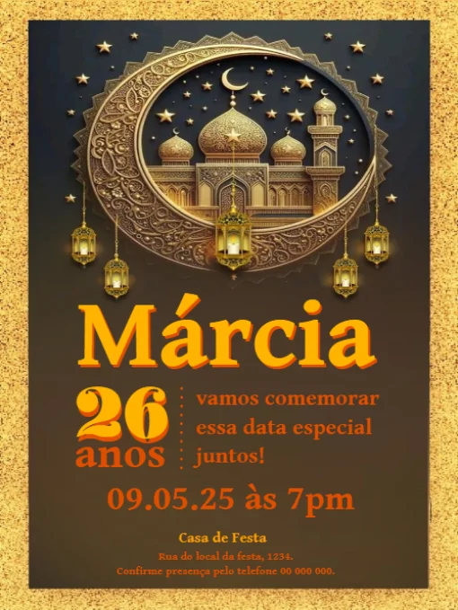 Convite Laço de Aniversário Para Editar Convite Laço de Aniversário Para Editar