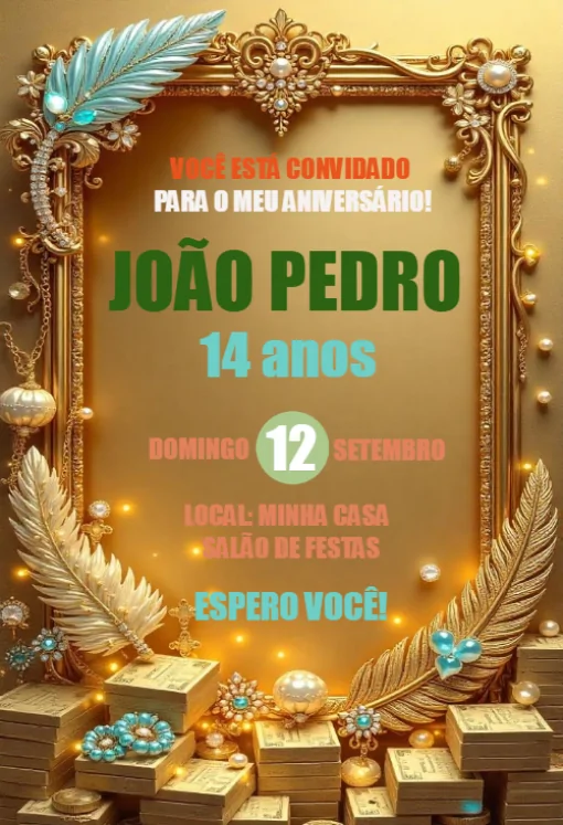 Convite online Penas Para Editar Convite online Penas Para Editar