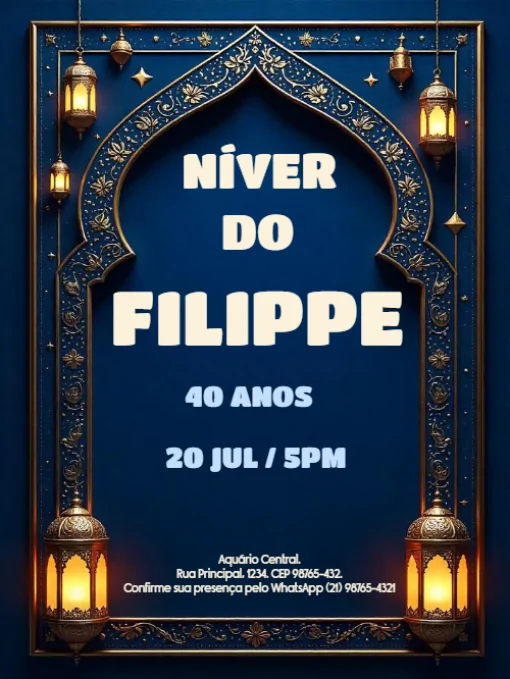 Modelo de convite - convites aniversário para editar